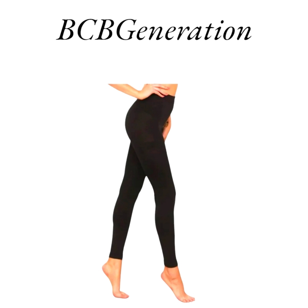 💕NWT BCBGeneration Fleece Lined Footless Tights💕Size M/L (2 Pairs)